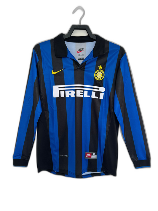 Camiseta de local del Inter de Milán 98/99 I - Versión retro de manga larga