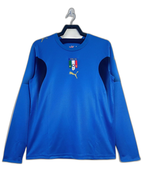 Camisa Itália 2006 I Home - Manga Longa Versão Retro