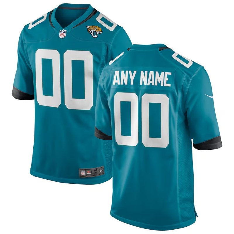 Jacksonville Jaguars - Camisa personalizada para jogo da NFL - Azul-petróleo 