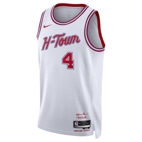 Camiseta unisex de la NBA de Jalen Green, Houston Rockets, 23/24 - Blanca - Edición Ciudad