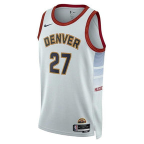 Camiseta unisex de la NBA de Jamal Murray de los Denver Nuggets 2023 - Edición Ciudad - Plateada