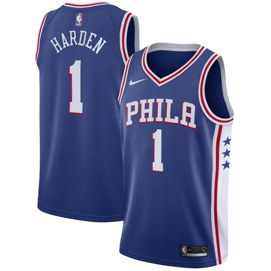 Camiseta NBA de James Harden Philadelphia 76ers 20222 - Edición Ícono - Azul