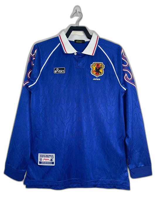 Camisa Japão 1998 I Home - Versão retrô de manga comprida