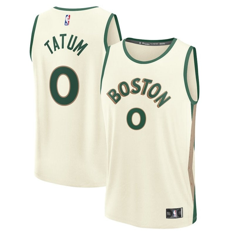 Camiseta de la NBA de Jayson Tatum, Boston Celtics, Fanatics Branded 23/24 Fast Break - Blanca - Edición City