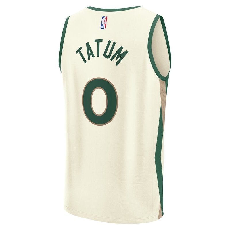 Camiseta de la NBA de Jayson Tatum, Boston Celtics, Fanatics Branded 23/24 Fast Break - Blanca - Edición City