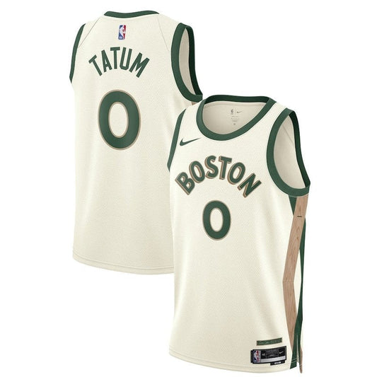 Camiseta unisex de la NBA Jayson Tatum de los Boston Celtics (23/24) - Blanca - Edición City
