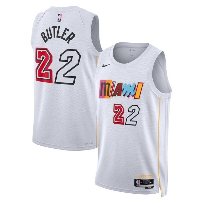 Camisa Jimmy Butler Miami Heat NBA Unissex 2023 - Edição City - Branca 