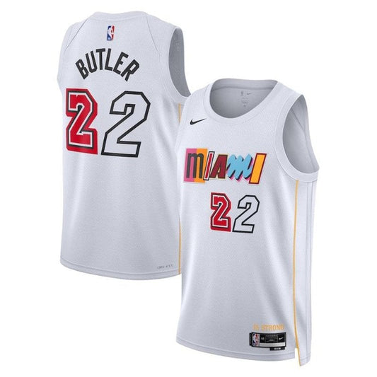 Camisa Jimmy Butler Miami Heat NBA Unissex 2023 - Edição City - Branca 