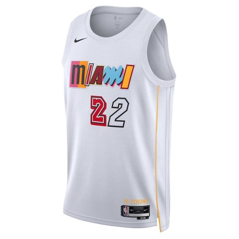 Camisa Jimmy Butler Miami Heat NBA Unissex 2023 - Edição City - Branca 