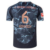 Camiseta de visitante de Joshua Kimmich del Bayern Múnich 24/25 II (versión de jugador)