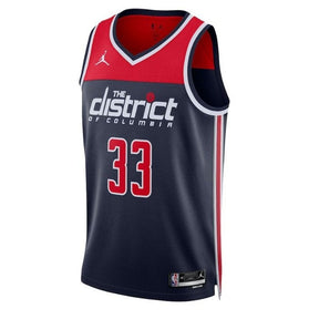 Camiseta unisex de la NBA Kyle Kuzma Washington Wizards 2023, edición Statement, azul marino
