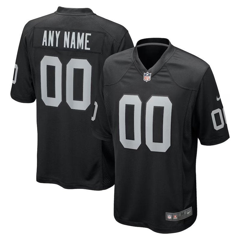 Camiseta personalizada de la NFL de los Las Vegas Raiders - Negra