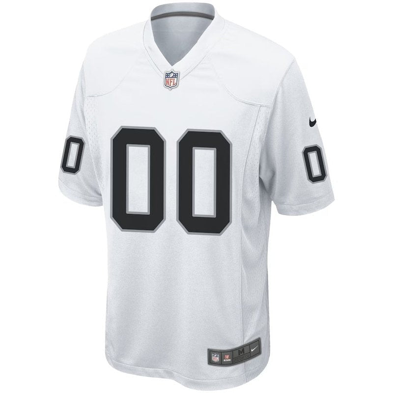 Las Vegas Raiders - Camisa de jogo personalizada da NFL - Branca 