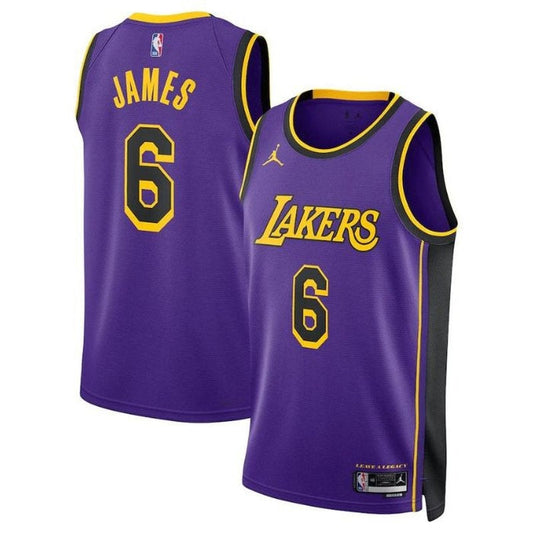 Camisa NBA LeBron James Los Angeles Lakers Edição 2023 - Roxa 