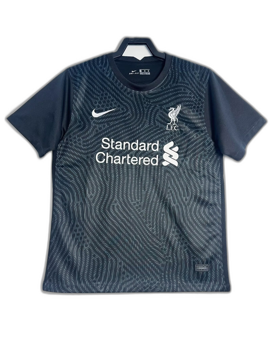 Camisa de goleiro preta do Liverpool 20/21 - versão retrô