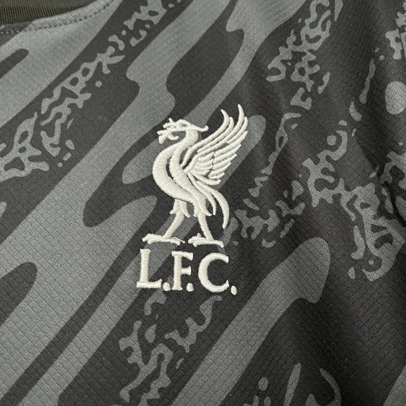 Camisa de goleiro preta do Liverpool 24/25 - Versão Torcedor 