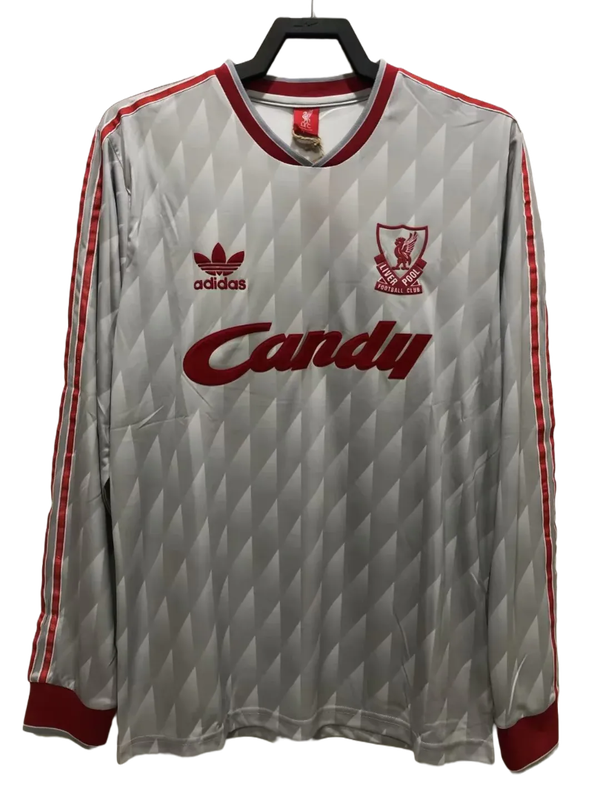 Camiseta de visitante del Liverpool II 89/91 - Versión retro de manga larga