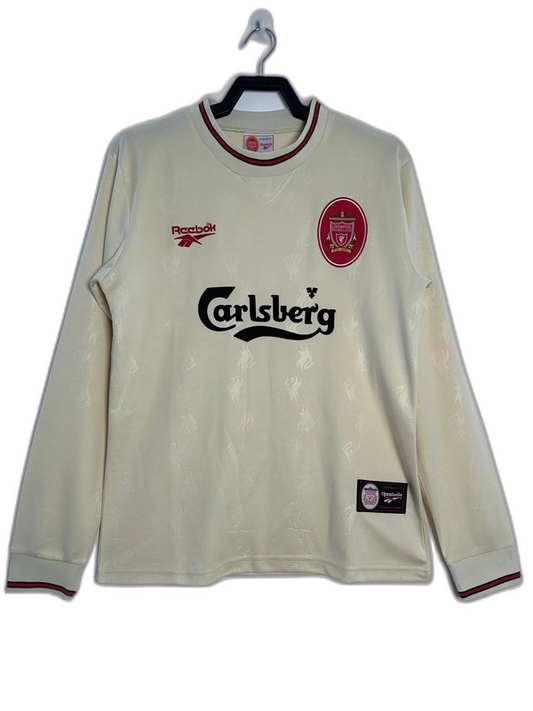 Camisa reserva do Liverpool 96/97 II - Versão retrô de manga comprida