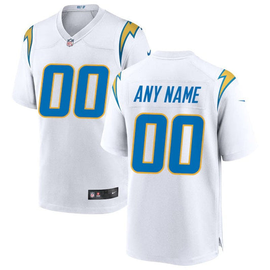 Los Angeles Chargers - Camisa personalizada para jogo da NFL - Branca 