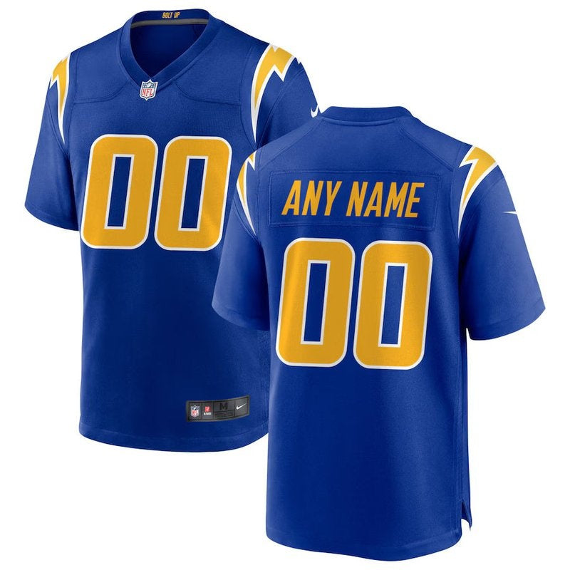 Los Angeles Chargers - Camisa de jogo personalizada Royal Alternative NFL 