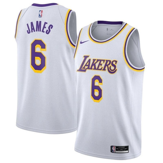 Camisa NBA Los Angeles Lakers LeBron James #6 2021/22, amarela 