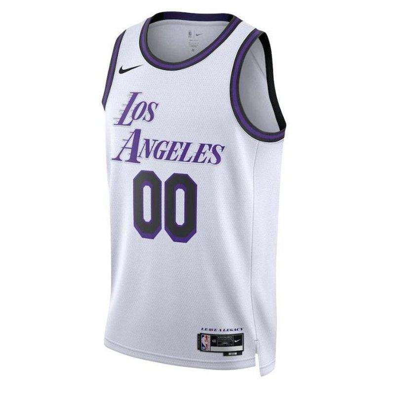 Camiseta unisex de la NBA de Los Ángeles Lakers 2023 - Edición Ciudad - Blanca 