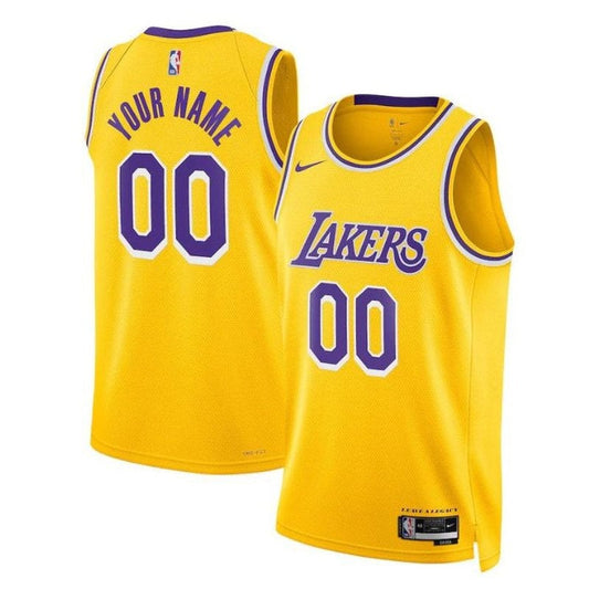 Camisa NBA Los Angeles Lakers Unissex 2023 Dourada - Edição Ícone 