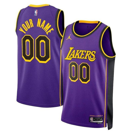 Camisa NBA Los Angeles Lakers Unissex 2023 - Edição Statement - Roxa 