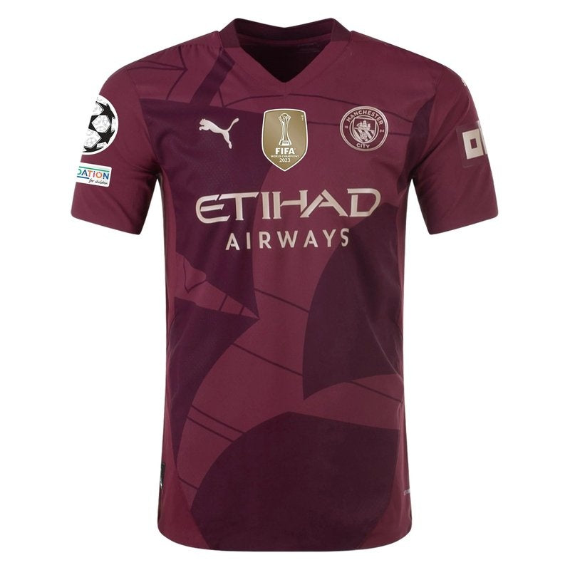 Camiseta del Manchester City 24/25 III Tercera División de la UCL - Versión del jugador