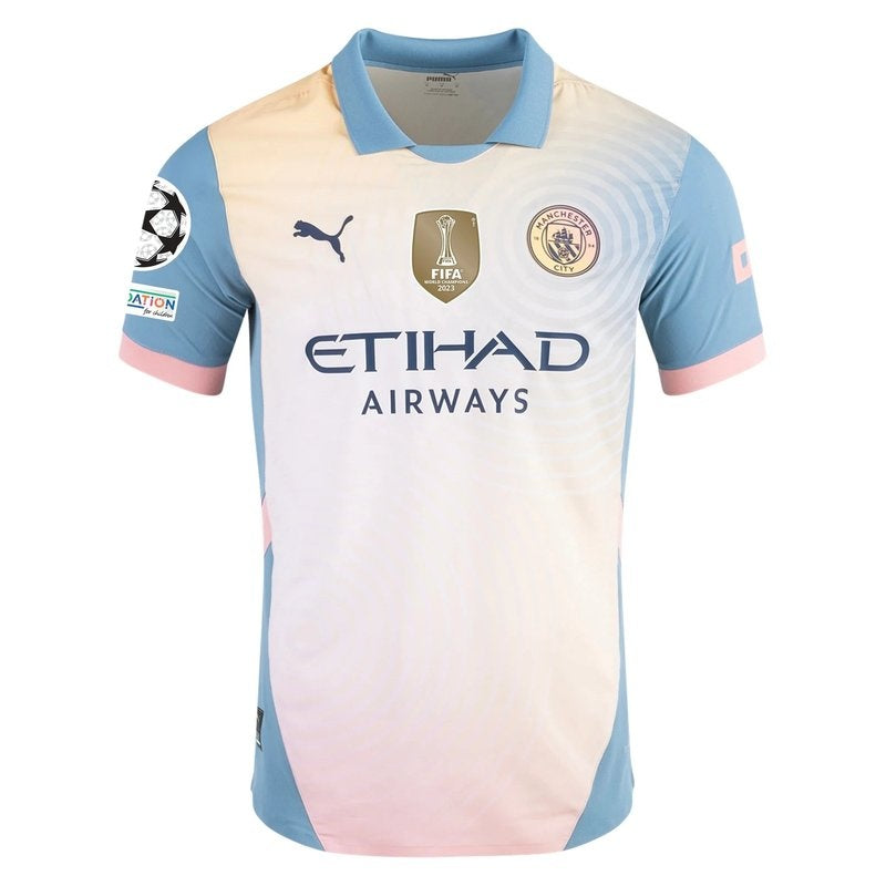Camiseta del Manchester City 24/25 IV Cuarta División de la UCL - Versión de jugador