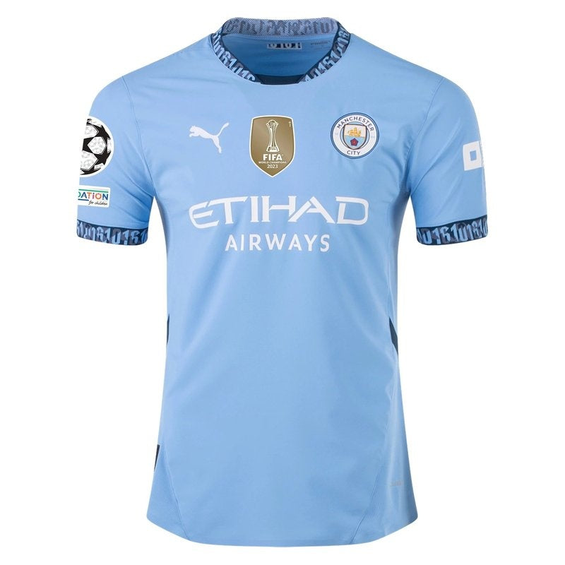 Camiseta local del Manchester City UCL 24/25 I - Versión de jugador