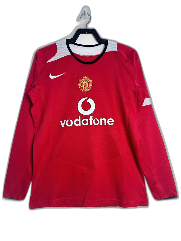 Camisa Manchester United 05/06 I Home - Manga Longa Versão Retro