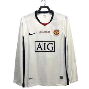 Camisa reserva Manchester United 08/09 II - Versão retrô de manga comprida
