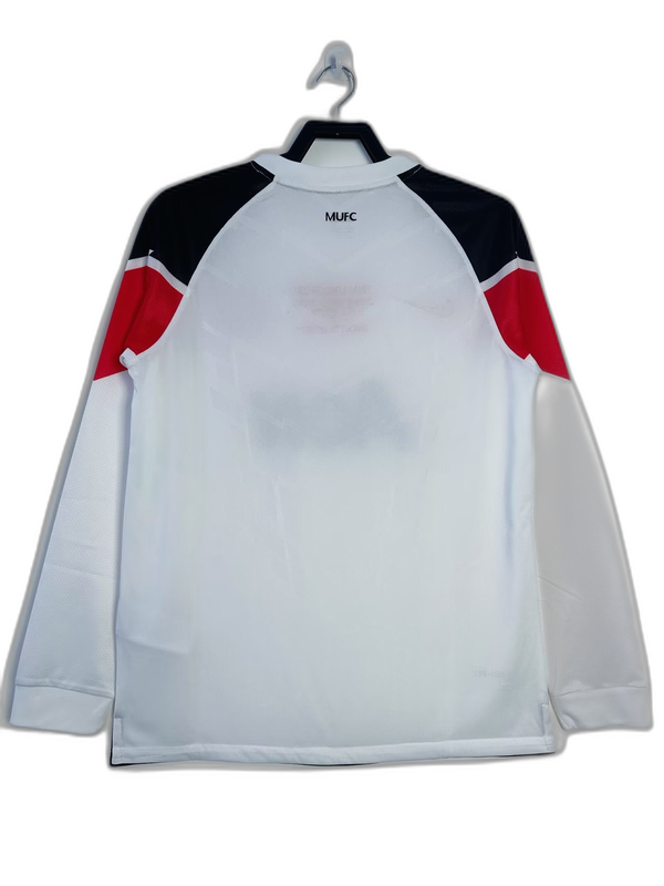 Camisa reserva Manchester United 10/11 II - Versão retrô de manga comprida