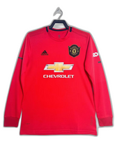 Camisa Manchester United 19/20 I Home - Manga Longa Versão Retro