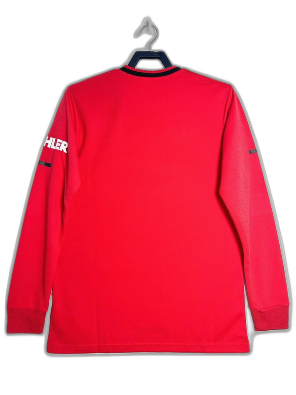 Camisa Manchester United 19/20 I Home - Manga Longa Versão Retro