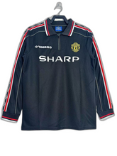Camisa preta de goleiro do Manchester United 1998 - versão retrô