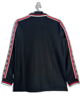 Camisa preta de goleiro do Manchester United 1998 - versão retrô