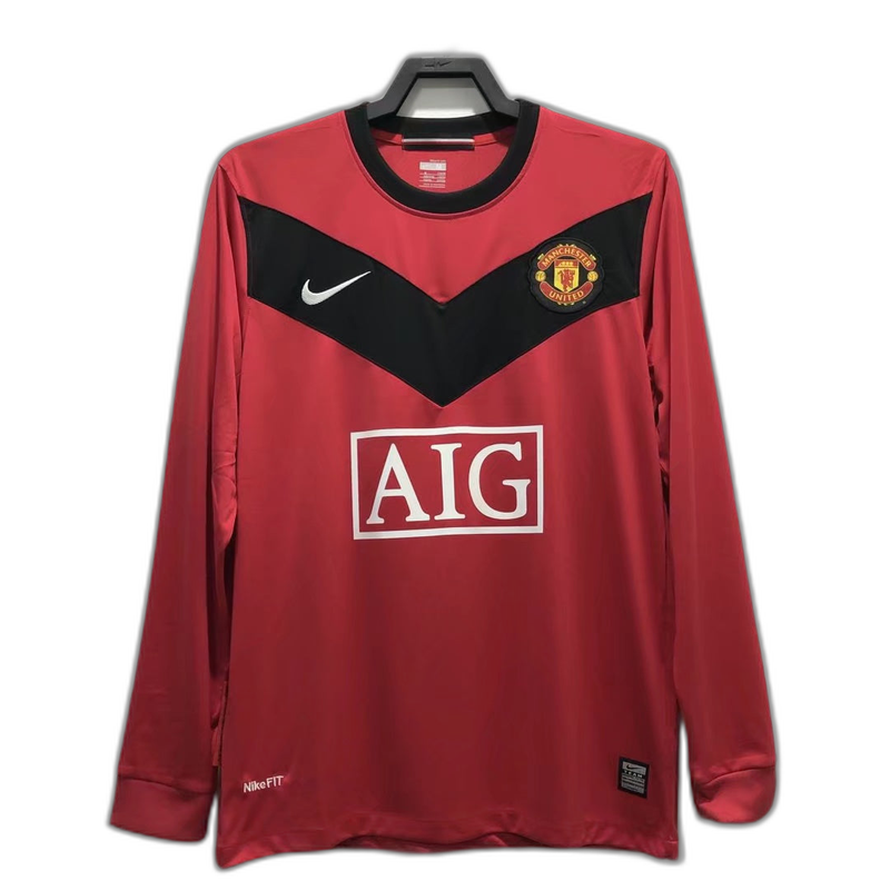 Camiseta local del Manchester United 2010 I - Versión retro de manga larga