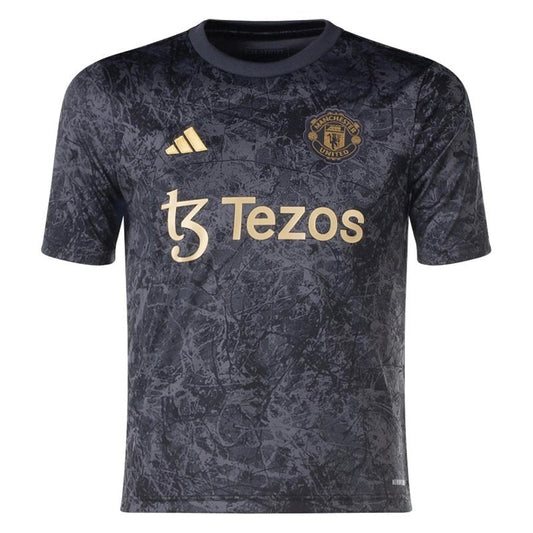 Camisa pré-jogo Stone Roses 24/25 do Manchester United - Versão Torcedor 