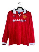 Camisa Manchester United 92/94 I Home - Versão retrô de manga comprida