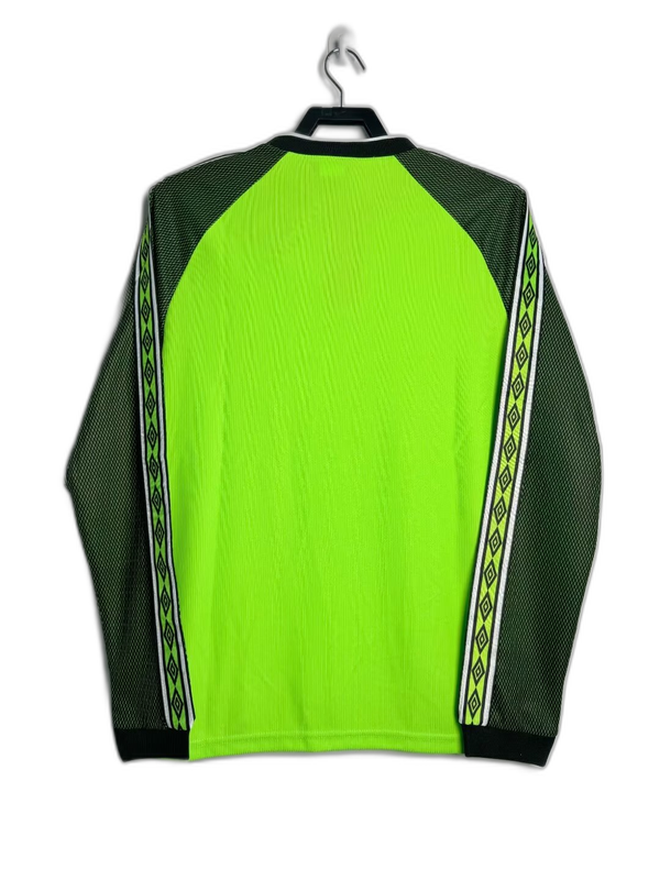 Camisa de goleiro do Manchester United 98/99 - Versão retrô de manga comprida