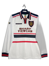 Camisa reserva Manchester United 98/99 II - Versão retrô de manga comprida