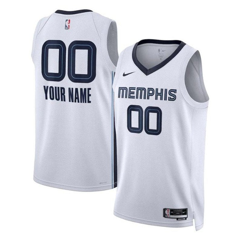 Camisa Memphis Grizzlies Unissex 2023 Branca da NBA - Edição Associação 