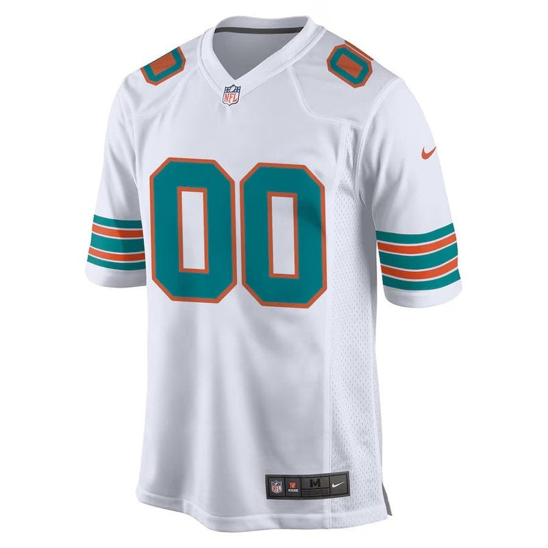 Miami Dolphins - Camisa de jogo personalizada alternativa da NFL - Branca