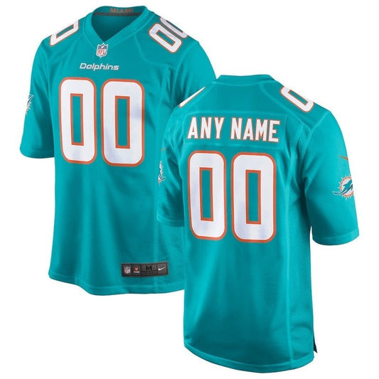 Miami Dolphins - Camisa de jogo personalizada da NFL Aqua 