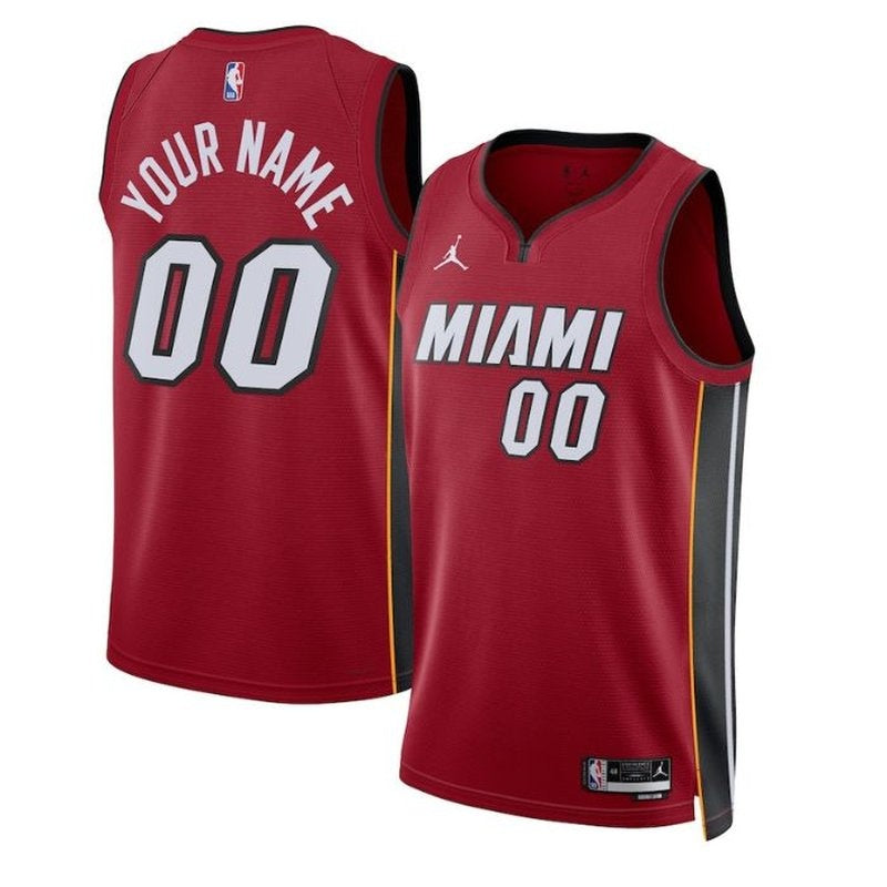 Camisa NBA Miami Heat 2023 Unissex - Edição Statement - Vermelha 