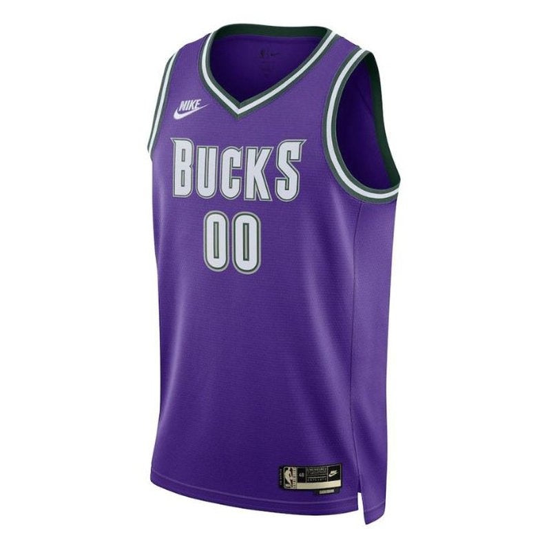 Camisa NBA Unissex Milwaukee Bucks 2023 - Edição Clássica - Roxa 