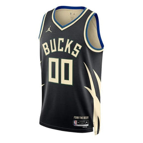 Camiseta unisex de la NBA de los Milwaukee Bucks 2023 - Edición Statement - Negra 