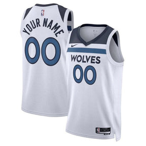 Camisa Minnesota Timberwolves Unissex 2023 Branca da NBA - Edição Associação 